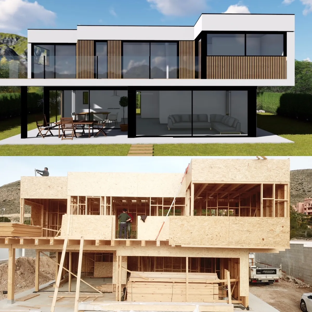 Interior vivienda gama Ámbar de Solana Hábitat