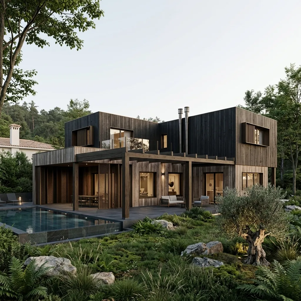 Casa aislada de entramado en madera